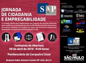 Presos da Penitenciária de Cerqueira César terão ações de cidadania e saúde