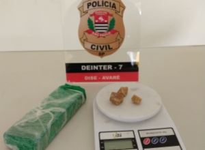 Avaré: Homem é preso com pedras de crack e tijolo de maconha