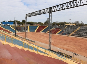 Obras para a cobertura da Arena de Eventos entram em nova fase