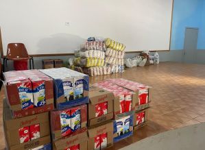 Centro de Assistência Social recebe doação de alimentos com a “Live da dupla “Os Titos”