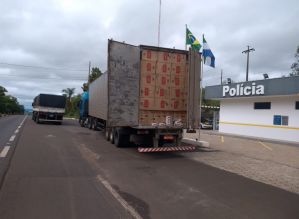 TOR aprende mais de 1.500 maços contrabandeados e prende três motoristas