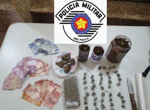 Adolescente de 15 anos que realizava venda de drogas é flagrado pela PM em Avaré