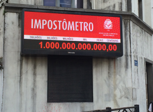 Impostômetro da ACSP vai marcar R$ 1,5 trilhão