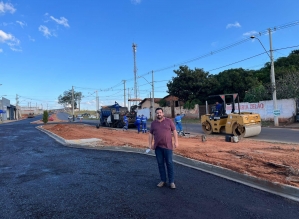 Avenida Getúlio Vargas: pavimentação da segunda faixa é concluída