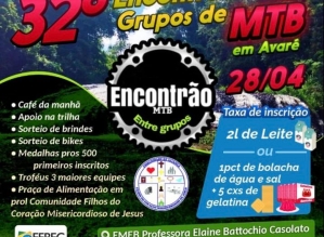 É domingo agora heim! O 32° Encontrão Entre Grupos de MTB em Avaré