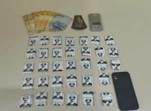 Polícia apreende droga com imagem do “Seu Madruga” em Cerqueira César