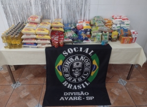 Motoclube arrecada 725 kg de alimentos em campanha solidária em Avaré