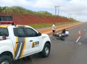 Policial de segurança penitenciária morre ao bater moto contra a lateral de caminhão em Chavantes