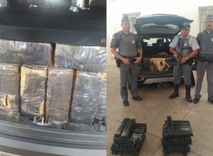 Dupla é presa por transportar mais de meia tonelada de maconha em rodovia  de Águas de Santa Bárbara