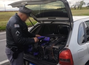 Adolescente de 15 anos é detido transportando quase 200kg de maconha