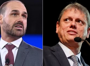 Senadores detectam ofensiva de Eduardo Bolsonaro para fritar Tarcísio junto a Trump