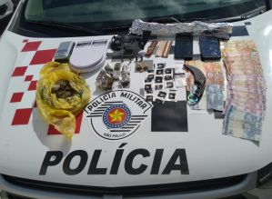 PM prende dois com drogas e arma em Manduri