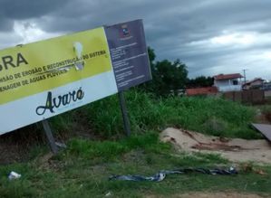“Obra para contenção de erosão está abandonada”, afirma morador do Jardim Europa II