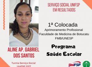 Aluna do Serviço Social é 1ª colocada em aprimoramento da UNESP