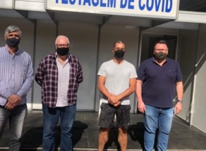 Após polêmica, tenda de teste da covid-19 no largo São João é liberada em Avaré