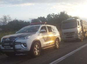 Após denúncia, TOR apreende caminhão com produto fruto de estelionato