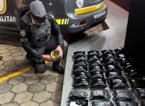 Motorista é preso com 28 kg de drogas ocultas em pneu de caminhão na Castello Branco em Avaré