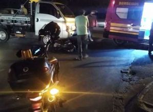 Colisão deixa um motociclista ferido em Avaré