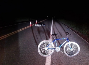 Ciclista morre atropelado em Itaberá; motorista fugiu