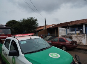 Incêndio deixa casa parcialmente queimada em Taquarituba