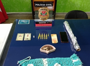 Ação da Polícia Civil resulta na prisão de um casal e na apreensão de cocaína e crack