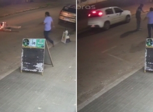 Homem tenta assaltar mercearia e quase é atropelado ao fugir