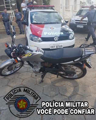 PM recupera moto furtada em Avaré