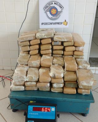 TOR prende casal que levava 60 Kg de maconha na Castello Branco