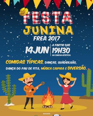 FREA PROMOVE FESTA JUNINA NO PRÓXIMO DIA 14 NA CONCHA ACÚSTICA