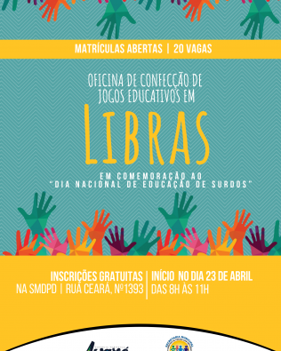 Abertas matrículas para oficina de “Confecção de Jogos Educativos em Libras”