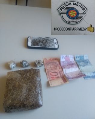 Traficante é surpreendido pela PM, tenta fugir, mas é detido em Avaré
